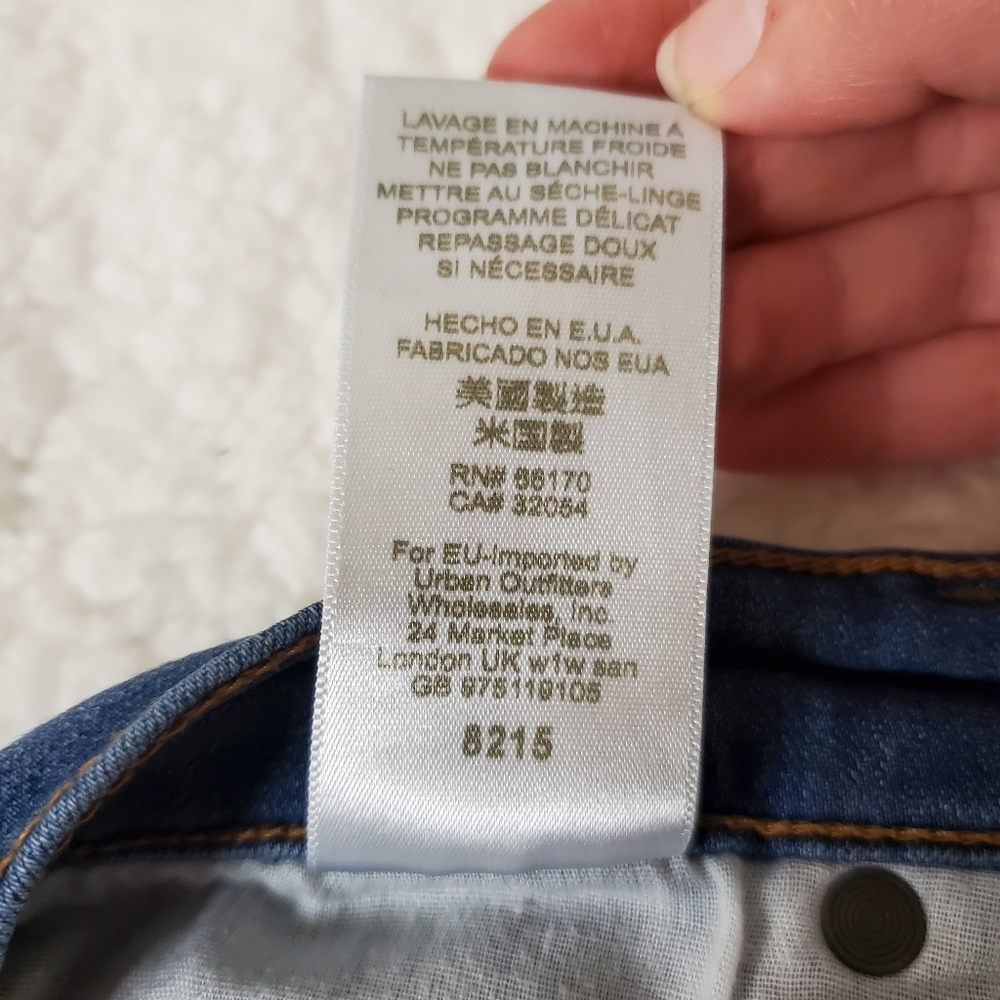 HP Free People Hi Rise Roller Skinny Jeans Size 27 - Picture 11 of 16